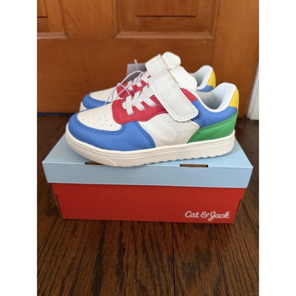 Toddler Boys' Cat & Jack Jaid Sneakers Blue, Green, & Red NWB Size 10